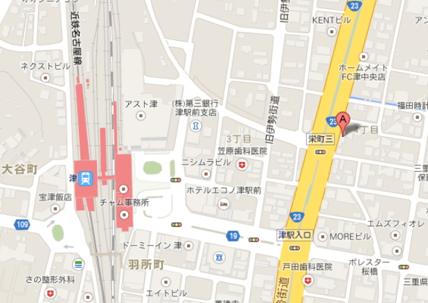 津リーフビレッジ場所